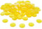WISSNER® 100 Muggelsteine ø 20 mm, Gelbe Nuggets aus RE-Plastic, Bruchsicher & Robust, zum Basteln, Lernen und Dekorieren