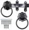 EAI Ring Gate Latch Set | 6 Inch / 150mm Heavy Duty Black Auto Catch Set for Wooden Gates, Sheds & Doors.
