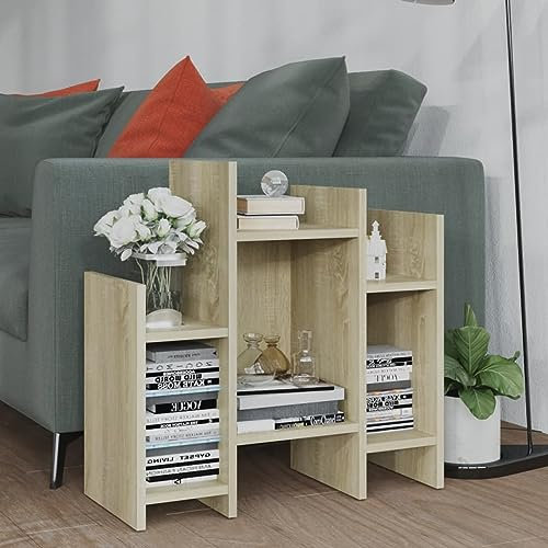 Snsowed Regalschrank, Regal, Bücherregal, Regale & Ablagen, Stufenregal, Sonoma-Eiche 60x26x60 cm Spanplatte