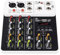 DJ Mischpult, 4-Kanal-Audiomischer mit Bluetooth-USB-48-V-Phantomspeisung, Delay-Repaeat-Effekt