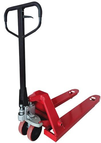 Transpalette Manuel Hydraulique, Chariot en Acier Renforcé avec Cadre Épaissi et Ressorts Haute Tension, pour Entrepôt et Usage Industriel(3t,68.5cm/27in)