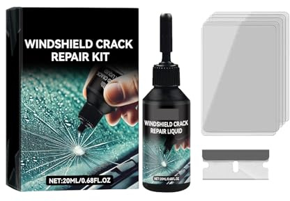 Rakiuty Windschutzscheiben Reparaturset Werkzeug,Auto Windshield Repair Kit,Auto Glas Windschutzscheibe Reparatursatz Windschutzscheiben Reparatur,Glas Reparatur Flüssigkeit,Windshield Repair Kit