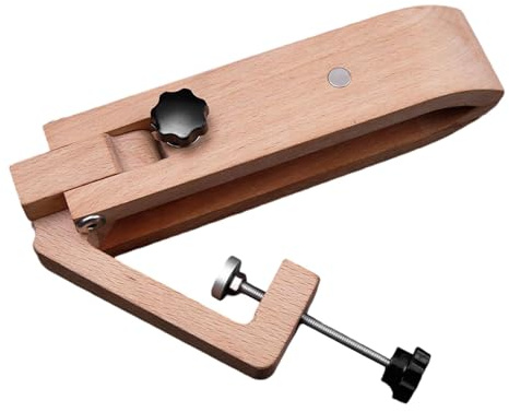 MotiveTech Leather Sewing Clamp, Sewing Stand, Adjustable Desktop Rack, Wooden Tool, DIY Hand Stitching
