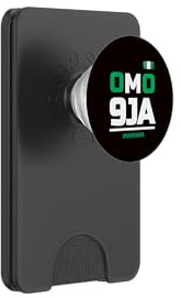 OMO 9JA mit Nigeria-Flagge im Herz, Nigerianer PopSockets PopWallet für MagSafe