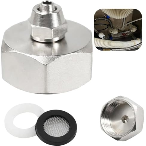Adaptateur de Raccordement en Laiton Durable pour Filtre à Eau de Réfrigérateur,Connexion Femelle 3/4 à 1/4 Pouce,Compatibilité Étendue Frigo, Congélateurs, et Systèmes d’Irrigation