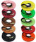 Schleppleine 16 mm aus Beta BioThane® 10 Meter lang in Gelb mit Abnehmbarer Handschlaufe aus Supergrip und Messingkarabiner