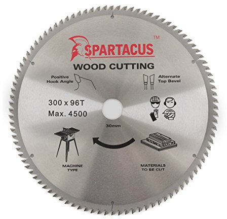 Spartacus Wood Cutting Circular Saw Blade 300mm x 30mm Bore 96 Teeth
