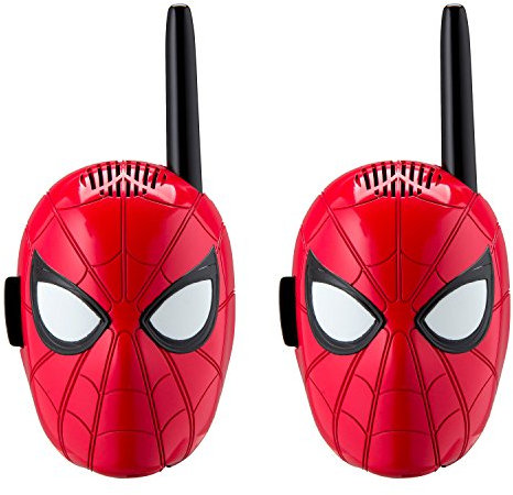EKIDS-SM-202 Marvel SM-202-Talkie Walkie Spiderman, SM-202, Rouge