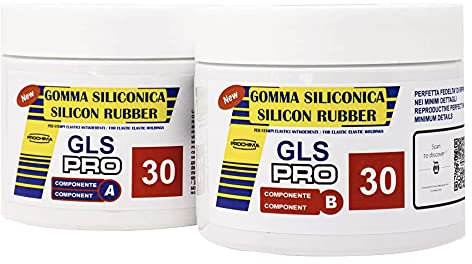 PROCHIMA GS530K1 Gomma Siliconiche Gls-PRO 30 A+B, Rosso, 1 KG