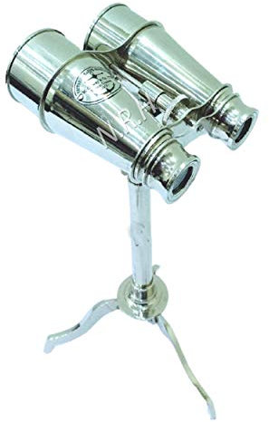 Trépied de table jumelle en laiton sur pied marin