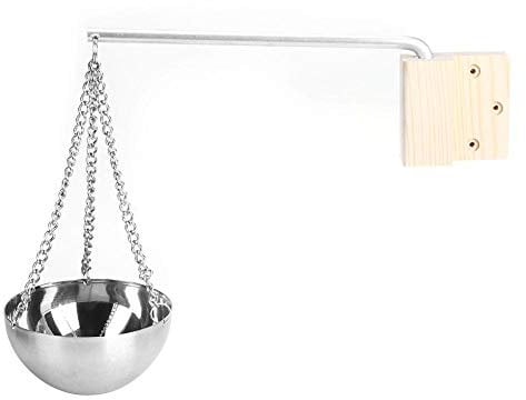 Fdit Sauna Aroma Bowl en Acier Inoxydable Aromathérapie Tasse À Huile Sauna & Spa Porte-Huile Essentielle Sauna Salle Accessoires 120 ML