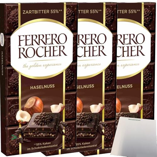 Ferrero Rocher Dark Hazelnut Officepack (3x90g Tafel) + usy Block