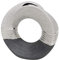 Edle Moderne Deko Designer Keramik Vase rund geschwungen mit Loch in Silber-grau. Maße L/B/H: 22 x 9 x 23 cm.
