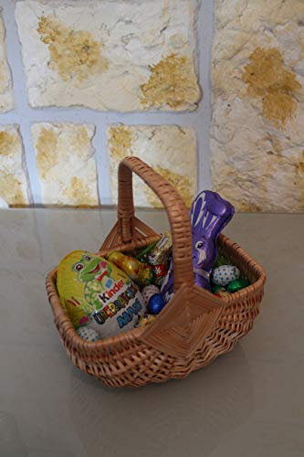 Marcus Handgeflochtener Osterkorb als Geschenk Kinderkorb Einkaufskorb Weidenkorb Pilzkorb Autokorb Präsentkorb Tragekorb Geschenkkorb