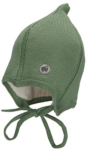 Sterntaler Unisex Baby Strikhue Pur Uld Zipfli M tze, Grün, 43 EU