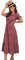 GRECERELLE Womens Summer Midi Dress Floral Print Boho Dress Ruffle Puff Sleeve High Waist A-Line Casual Boho Cocktail Holiday Beach Long Dress for Ladies (LD Red White Dots, M)