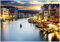 Wallario Vliestapete Fototapete Canal Grande in Venedig am Abend mit untergehender Sonne - Wandtapete Größe: 350 x 245 cm