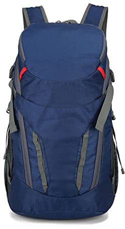 kingsea Leichter, faltbarer Rucksack, 30 l, hohe Kapazität, Rucksack für Reisen, Camping, Wandern, Outdoor-Sport, Tagesrucksack, dunkelblau, Daypack Rucksäcke