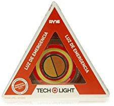 TechLight Luz Homologada DGT de Emergencia para Coche V16 Base Magnética. 2 x 1
