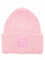 Zwillingsherz Slouch-Beanie-Mütze mit Wolle - Hochwertige Strickmütze mit Herz Smileys Patch für Damen Mädchen – Hat - Grobstrick - One Size - warm und weich für Frühling Herbst und Winter