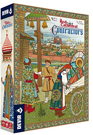 Thames & Kosmos Devir The Red Cathedral: Contractors Expansion, Dice Worker Placement Game, Family Games for Game Night, Strategy Board Games for Adults and Kids, For 1-4 Players, Age 10+
