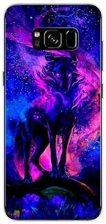 KARTXITAI Case compatible with Samsung Galaxy S8,Shockproof Slim Thin Silicone Protective Anti-Fingerprint Anti-Scratch Anti-Fall phone cover - wolf