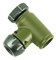 SILCA Regulador de Co2 EOLO IV | Diseño Compacto con válvula de Control de Tornillo Giratorio | Compatible con Presta y Schrader | Cartucho roscado Universal Co2 Compatible | Gris Verde Pequeño