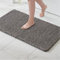MIULEE Badematte Weiche Badteppich rutschfest Badvorleger Fußmatte Badzimmermatte Bettvorleger Flauschig Teppich Badezimmerteppich Duschmatte für Bade & Wohnzimmer Schlafzimmer 70x120 cm Grau