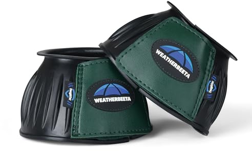 WeatherBeeta Tough-Tec Prime Rubber Bell Boots, Black/Forest Green, Large