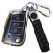 【4 Couleurs】Z.MYUKI A1 S Line Coque clé avec porte Clef pour Audi A1 GB 2018-2023 2024 Accessoire original Protection clé (Noir)