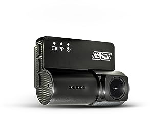 Maypole Dashcam 1080P Full HD Smart Dashcam mit eingebautem WLAN, 150-Grad-Objektiv, Nachtsicht, Parkmonitor