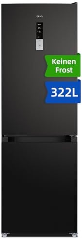 CHIQ FBM317NEI4D 322L Freistehender Inverter-Kühlschrank, frostfrei, Multi-Luftstrom, Schnellgefrieren, Touch-Screen-Steuerung, Kompressor mit 12 Jahren Garantie
