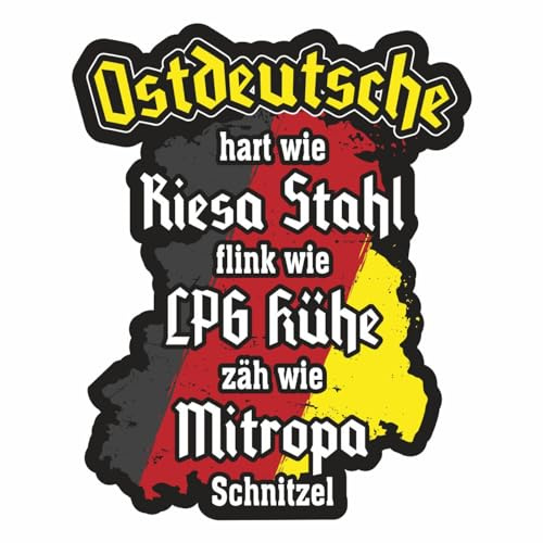 Spaß Kostet Aufkleber Ostdeutsche Sprüche Hart flink zäh (Wetterfest)