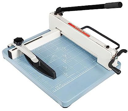 STMKB 12/17 Zoll Manueller Papierschneider, A4Hochleistungs-Guillotine-Trimmer, 300–500 Blatt Aktenvernichter Für Fabrikschulbürozubehör