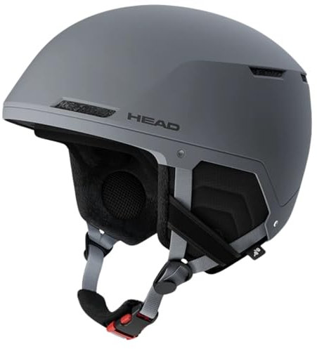 Skihelm Snowboardhelm Ski Snowboard Helm - Head Compact Evo - grau - Größe: XL/XXL (60-63 cm) - Ski Helm - mit optimiertem Belüftungssystem - geeignet für Skifahren Snowboarden