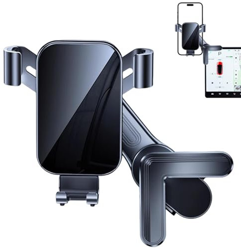 Nybhyjka Soporte para teléfono móvil para coche, soporte para teléfono móvil – Soporte para teléfono para pantalla de navegación en la consola central, soporte móvil antivibración, soporte para