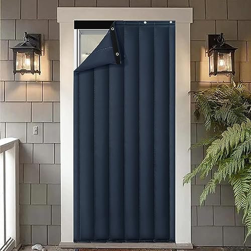 HSWOYEA Wärmeisolierter Türvorhang, Winddichter, Wasserdichter Türvorhang Aus Oxford-Material Für Die Haustür, Winterdicker Türvorhang Aus Baumwolle, Schalldichte Decke Für Die Türabdeckung