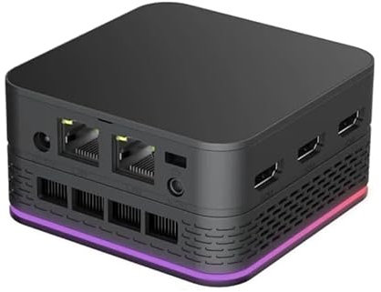 High-Tech Place T9 Plus N100 DDR5 16G + 0G Prise Britannique 12th Alder Lake Double Gigabit LAN + 3 HDMI 4K HD Mini PC de Poche