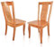 VAKON SALON - Esszimmerstühle 2er Set aus Kirschbaumholz, Holzstuhl, Küchenstuhl aus Massivholz bis 150 kg - Design 807 - Naturholz