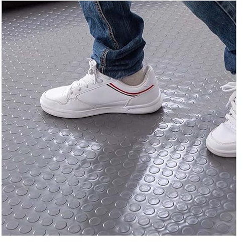 Générique Tapis de Sol de Garage, Rouleaux de revêtement de Sol de Garage en Caoutchouc PVC for Le stationnement sous la Voiture, sols de remorque, garages, hangars(35.4x157.5in/90x400cm)