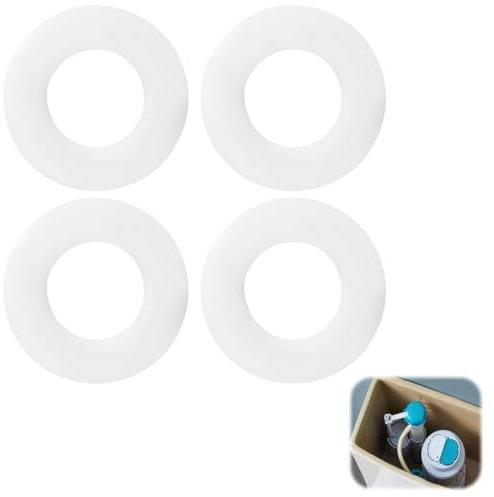 Lot de 4 joints de cloche de chasse pour Geberit n° 816.418.00.1 - Joint de rechange - Compatible avec les réservoirs de chasse Geberit - Joint plat pour chasse d'eau