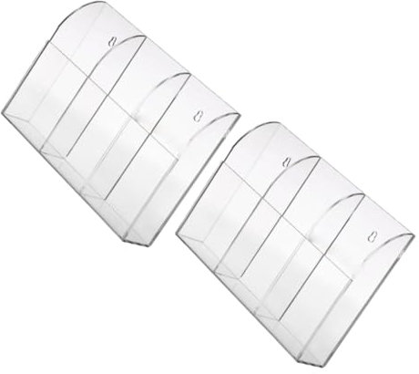 BESPORTBLE Wall-mounted Remote Pcs Acrylic Tv Remote Holder Home Storage Rack for Office and Bedroom