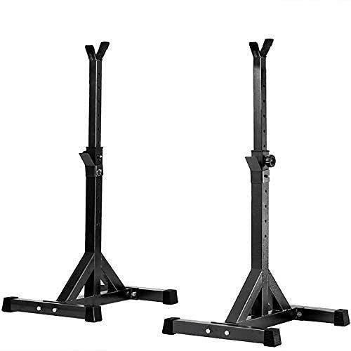 KHYTEBV Einstellbare Squat Rack Squat Steht Langhantel Home Gym Tragbare Hantel Racks