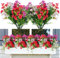 Deepton 6 Bündel Künstliche Blumen wie Echt, Kunstblumen für Draußen, Künstliche Balkonpflanzen, Kunstblumen & -Pflanzen Outdoor Wetterfest, Balkonpflanzen Künstlich für Innen Außen Außenbereich