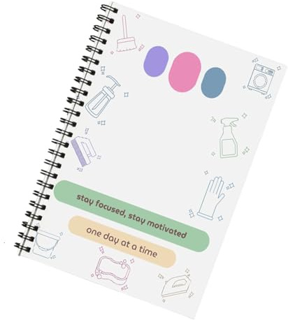 Cleaning Schedule and Checklist - Home Cleaning Book,Guide Editable Housekeeping Chart for House Track Clean Household Kitchen Declutter Adults Task Restaurant