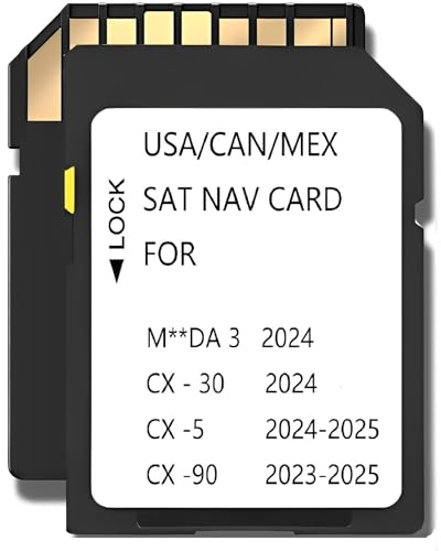 Navigations-SD-Speicherkarte für 2025, KMV666EZ1C, offline, kompatibel mit Mazda 3 (2024), Cx5 (2024–2025), Cx30 (2024), Cx90 (2023–2025), (NAVISD2325)