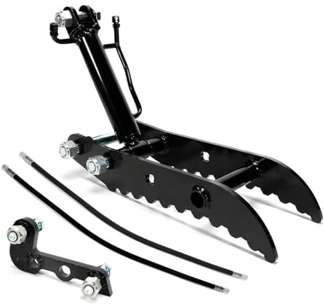 Bnineteenteam Minibagger mit Hydraulischem Daumen, Manganstahl, Präzises Greifen von Objekten, Tragfähigkeit 800 Kg Bis 2500 Kg, Ideal für Ausgrabungen und Landschaftsbau