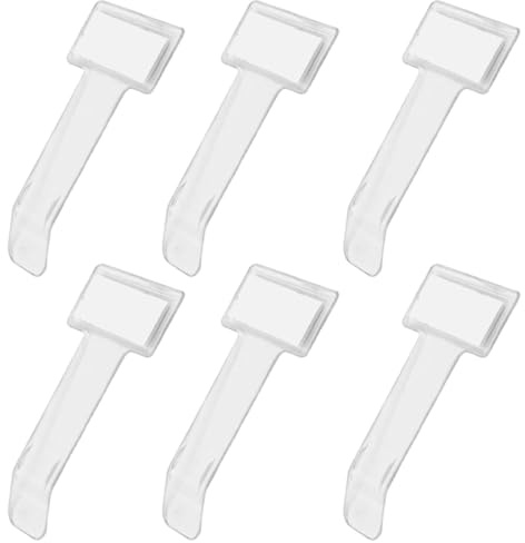 MUNZE 6 Stück Elektronische Parkscheibe Transparent Selbstklebend - Auto Halter Clip Für Parkschein Standardgröße