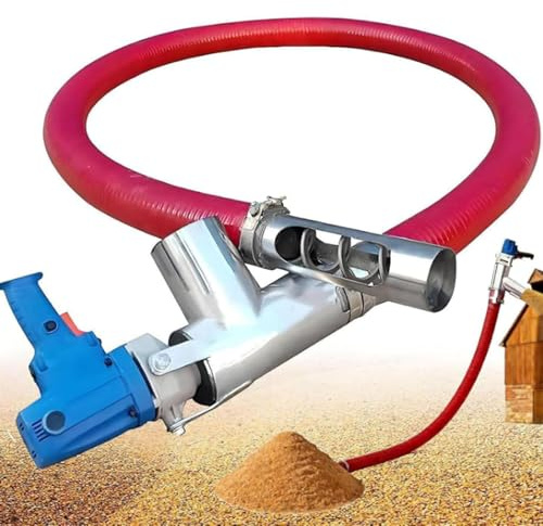 XygZythror Convoyeur à Grains Portable, Convoyeur à Vis sans Fin De 1,5 M, pour Le Nettoyage Industriel du Grain, du Ciment, du Sable Et De La Poudre