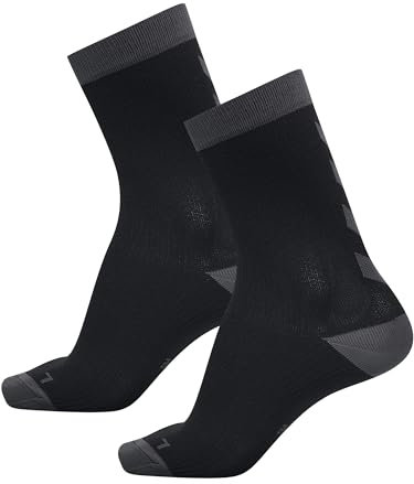 Hummel Unisex Element Indoor Sport 2 Pack Socken, BLACK/ASPHALT, 39-42 EU